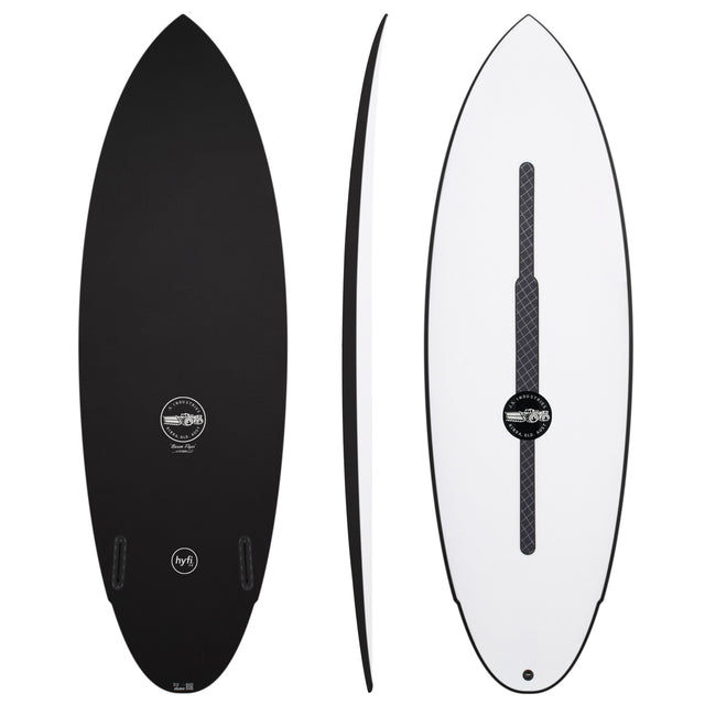 Baron Flyer 5'6" x 20 1/4" X 2 3/8" - 29.50L, Round, 2x FCS 2 Fin Boxes, HYFI 3.0 - ID:883174