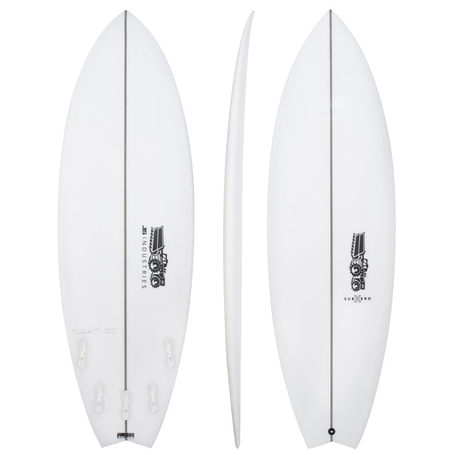 Sub Xero 5'5" x 19 7/8" X 2 1/2" - 29.00L, Swallow, 5x FCS 2 Fin Boxes, PU - ID:987235