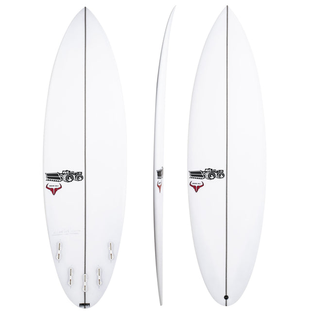 Raging Bull 6'1" x 19 3/4" X  2 3/4" - 34.90L, Round, 5x  Futures Fin Boxes, PU - ID:1068634