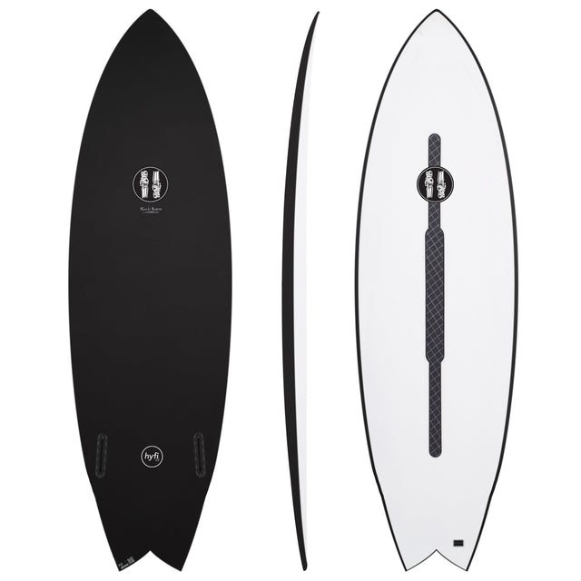 Black Baron 5'7" x 20 1/4" X  2 7/16" - 30.50L, Swallow, 2x  FCS 2 Fin Boxes, HYFI 3.0 - ID:1128282