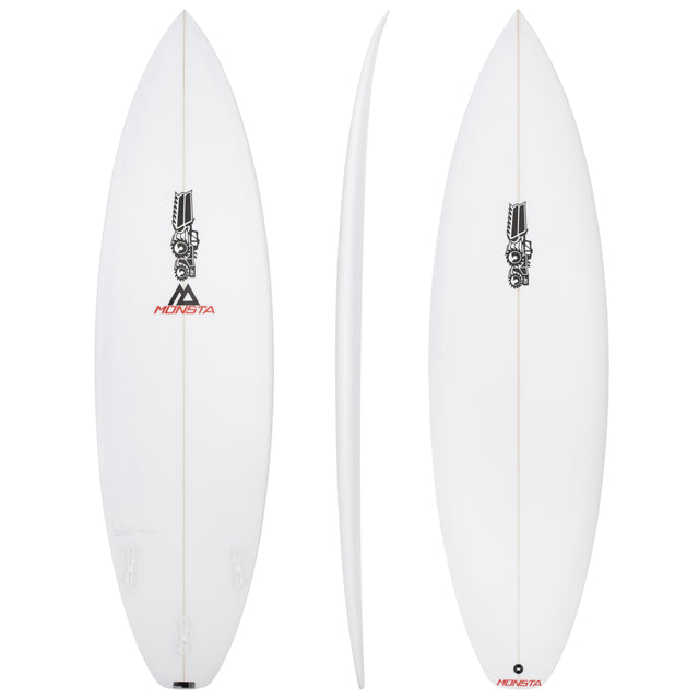 Monsta 5'8" x 18 5/8" X  2 5/16" - 25.30L, Squash, 3x  FCS 2 Fin Boxes, PU - ID:1164661