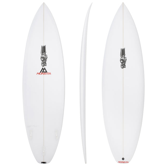 Monsta 5'10" x 18 7/8" X  2 7/16" - 27.70L, Squash, 3x  Futures Fin Boxes, PU - ID:1155550