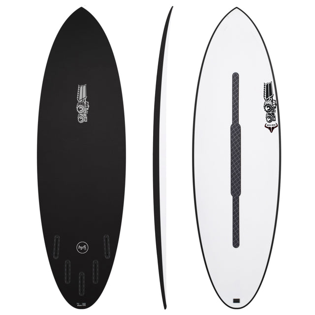 Bull Run 6'10" x 22" X  3" - 48.50L, Round, 5x  FCS 2 Fin Boxes, HYFI 3.0 - ID:1038303