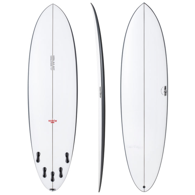 El Baron 6'8" x 20 1/2" X  2 5/8" - 40.00L, Round, 5x  FCS 2 Fin Boxes, PE - ID:903756