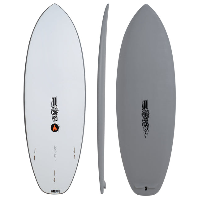 Flame Fish Softboard Flame Fish Purple 5'6" x 21" X  2 1/2" - 34.50L, Squash, 3x  FCS 2 Fin Boxes, Softboard - ID:1123161