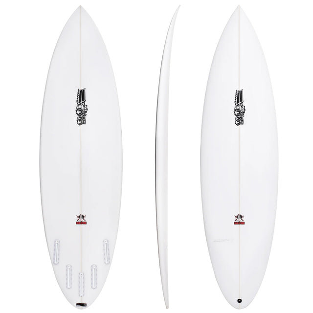 Big Horse 6'2" x 19 1/4" X  2 3/4" - 33.30L, Round, 5x  FCS 2 Fin Boxes [T1], PU - ID:1155617