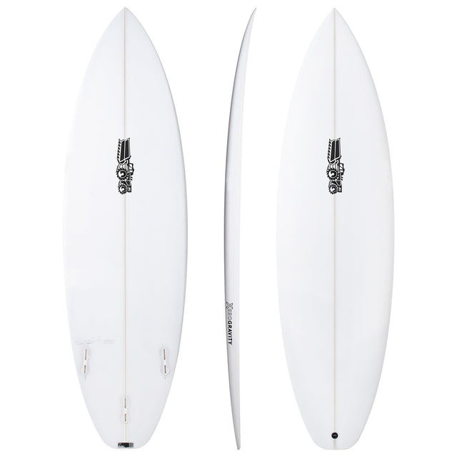 Xero Gravity Easy Rider 6'2" x 20 1/2" X  2 13/16" - 38.40L, Squash, 3x  FCS 2 Fin Boxes, PU - ID:1168005