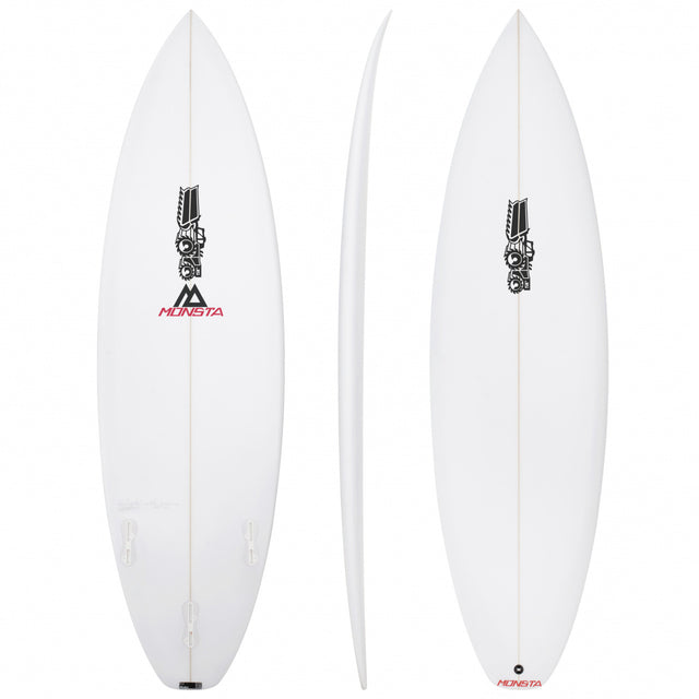 Monsta Youth 5'5" x 18" X  2 1/4" - 22.60L, Squash, 3x  FCS 2 Fin Boxes, Cobra PU - ID:1128334
