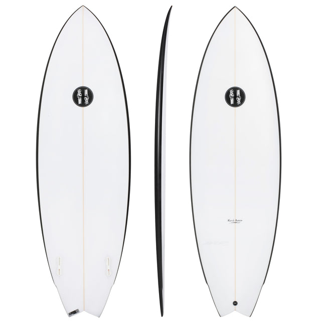Black Baron 5'8" x 20 1/2" X  2 1/2" - 32.00L, Swallow, 2x  FCS 2 Fin Boxes, PU - ID:1065620