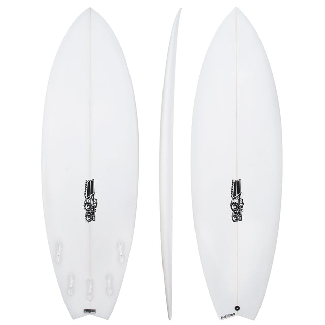 Sub Xero 6'4" x 21 7/8" X  3 3/16" - 48.00L, Swallow, 5x  FCS 2 Fin Boxes, PU - ID:1166151