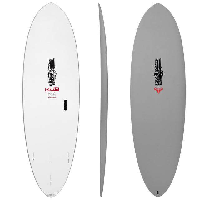 Bull Run Softboard Flame Fish Storm 6'2" x 21" X  2 7/8" - 40.00L, Round, 3x  FCS 2 Fin Boxes, Softboard - ID:1082298