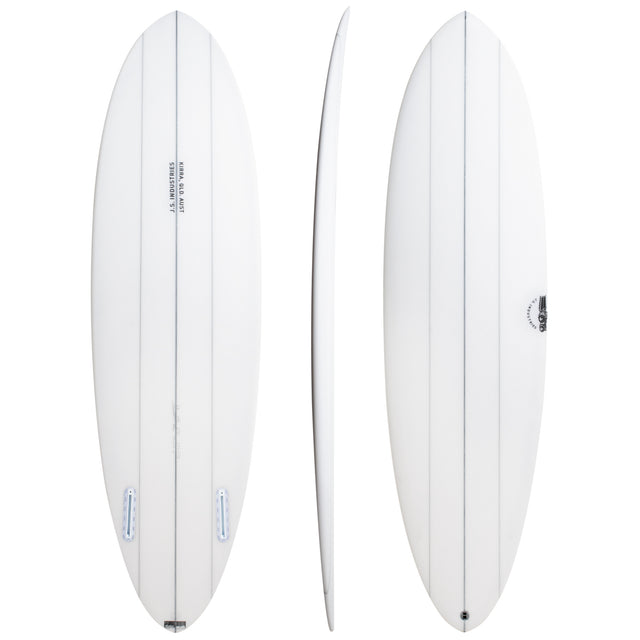 Big Baron Clear 7'6" x 21 3/4" X  2 7/8" - 50.00L, Round, 2x  Futures Fin Boxes, PE - ID:1052816