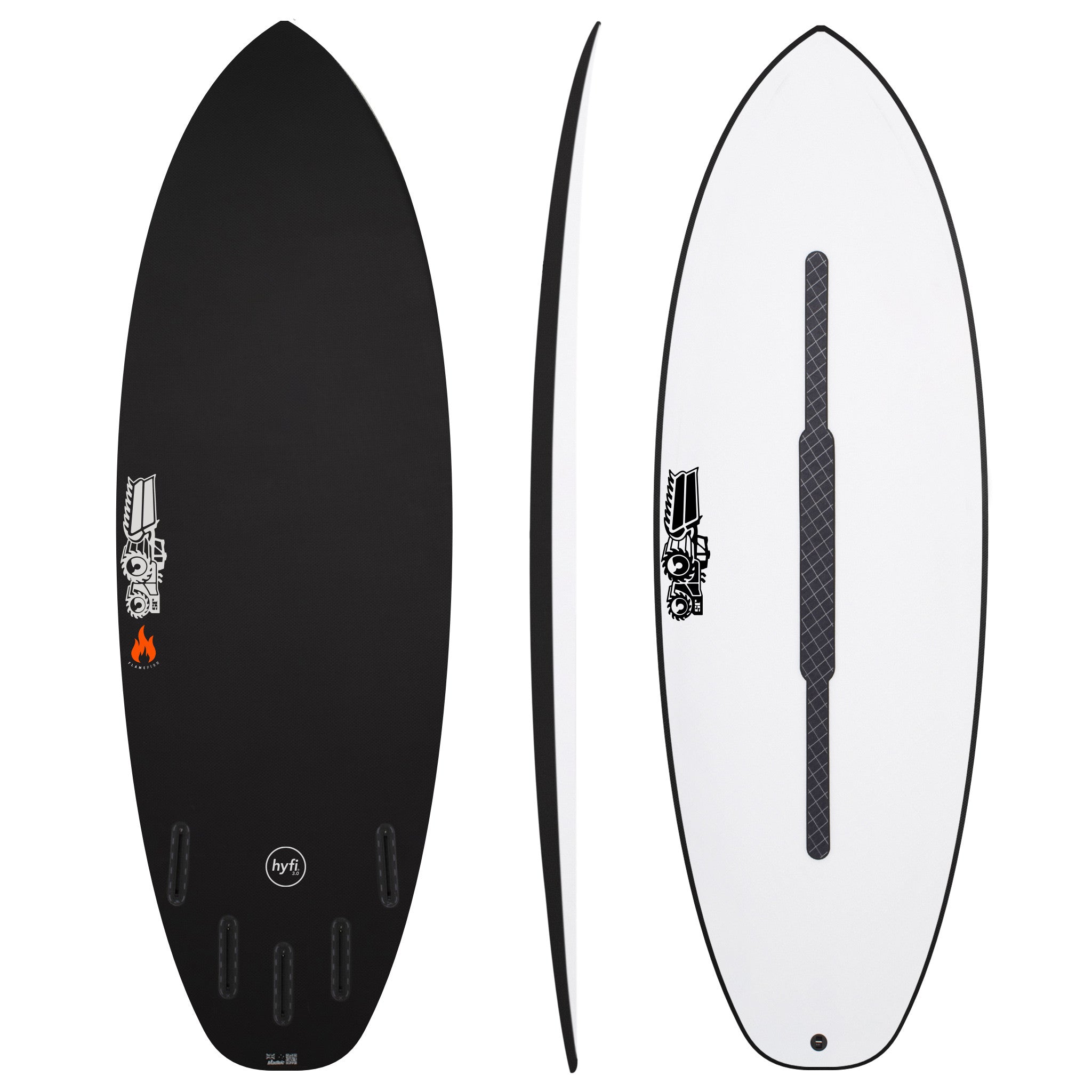 JS FLAME FISH 5'4 ショートボード 5フィン JS FLAME FISH 5'4