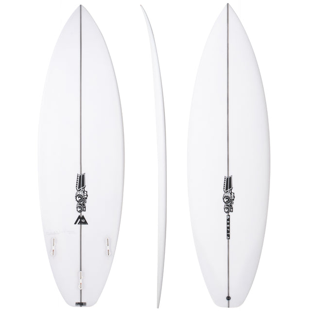 Monsta 10 Easy Rider 6'2" x 20 1/4" X  2 3/4" - 36.40L, Round, 5x  FCS 2 Fin Boxes, PU - ID:987258