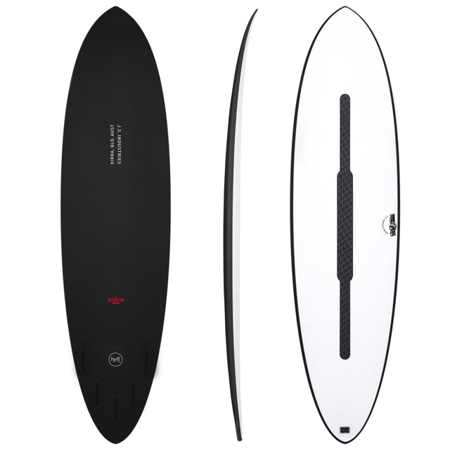 El Baron 6'6" x 20" X  2 9/16" - 37.00L, Round, 5x  FCS 2 Fin Boxes, HYFI 3.0 - ID:1038098